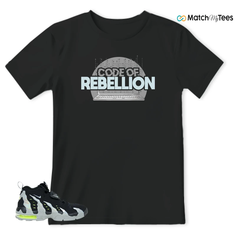NIKE AIR DT MAX 96 BLACK MICA GREEN-VOLT SNEAKER Matching Tees t-shirt