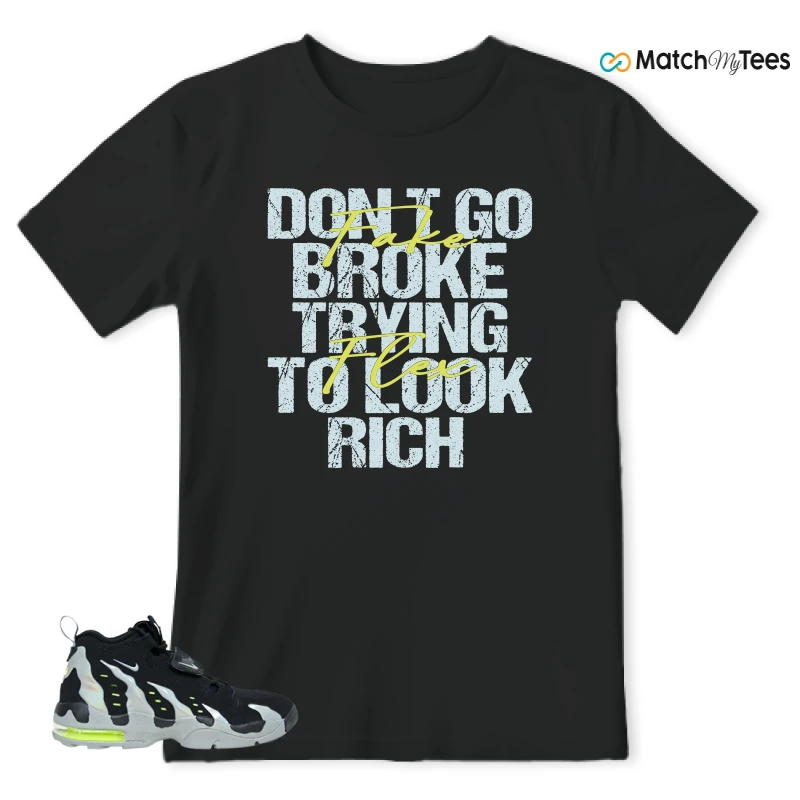 NIKE AIR DT MAX 96 BLACK MICA GREEN-VOLT SNEAKER Matching Tees t-shirt