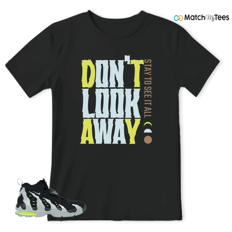 NIKE AIR DT MAX 96 BLACK MICA GREEN-VOLT SNEAKER Matching Tees t-shirt