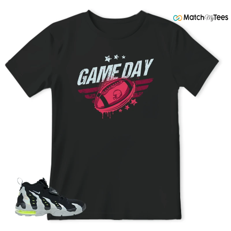 NIKE AIR DT MAX 96 BLACK MICA GREEN-VOLT SNEAKER Matching Tees t-shirt