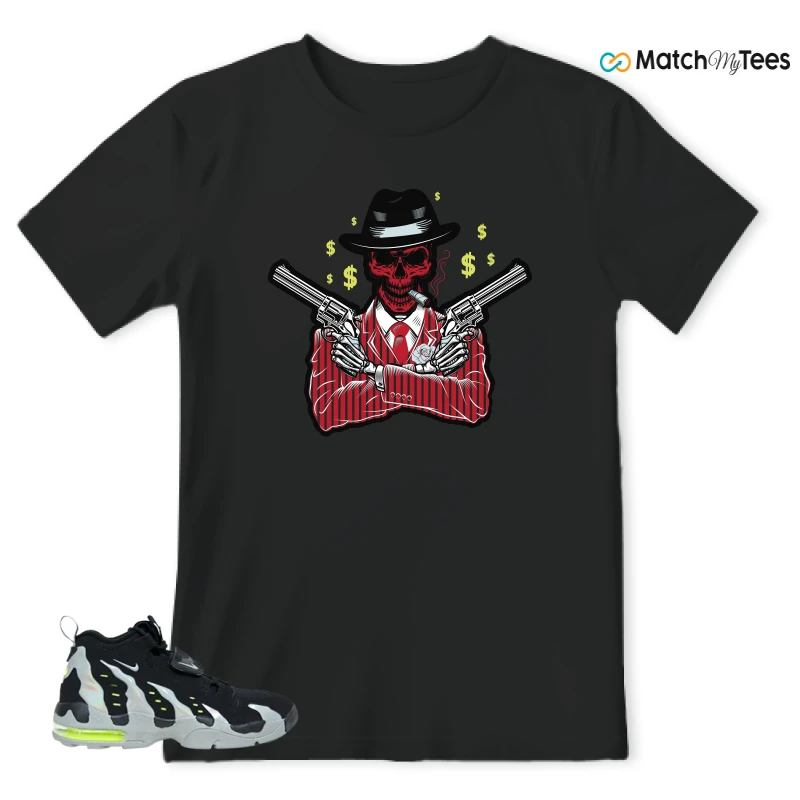 NIKE AIR DT MAX 96 BLACK MICA GREEN-VOLT SNEAKER Matching Tees t-shirt