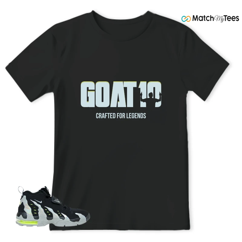 NIKE AIR DT MAX 96 BLACK MICA GREEN-VOLT SNEAKER Matching Tees t-shirt