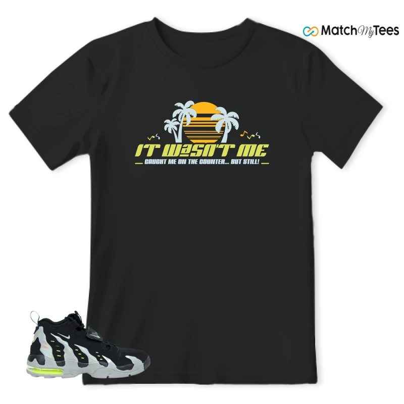 NIKE AIR DT MAX 96 BLACK MICA GREEN-VOLT SNEAKER Matching Tees t-shirt