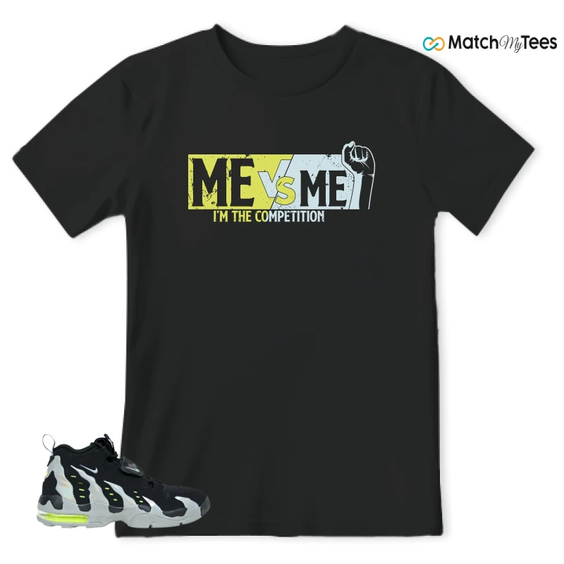 NIKE AIR DT MAX 96 BLACK MICA GREEN-VOLT SNEAKER Matching Tees t-shirt