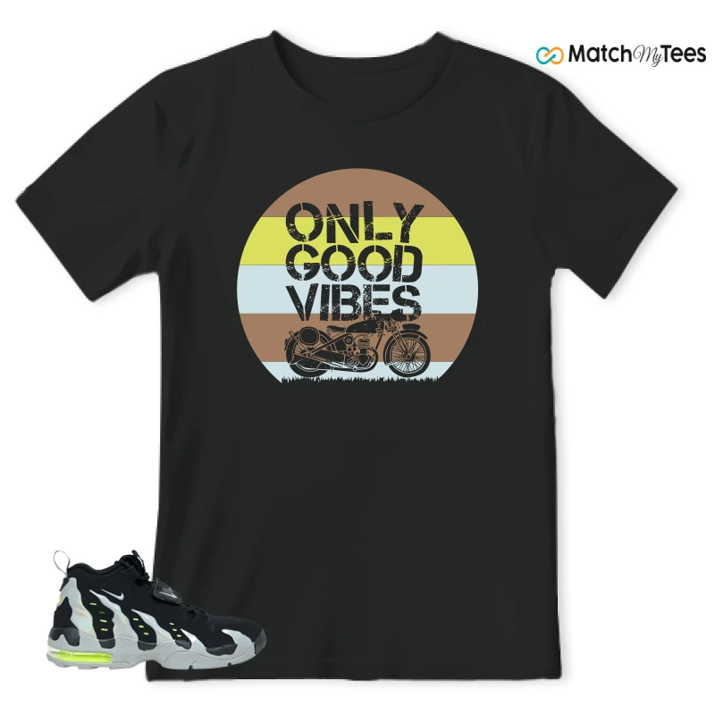NIKE AIR DT MAX 96 BLACK MICA GREEN-VOLT SNEAKER Matching Tees t-shirt