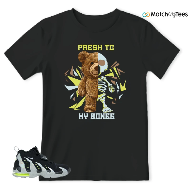 NIKE AIR DT MAX 96 BLACK MICA GREEN-VOLT SNEAKER Matching Tees t-shirt