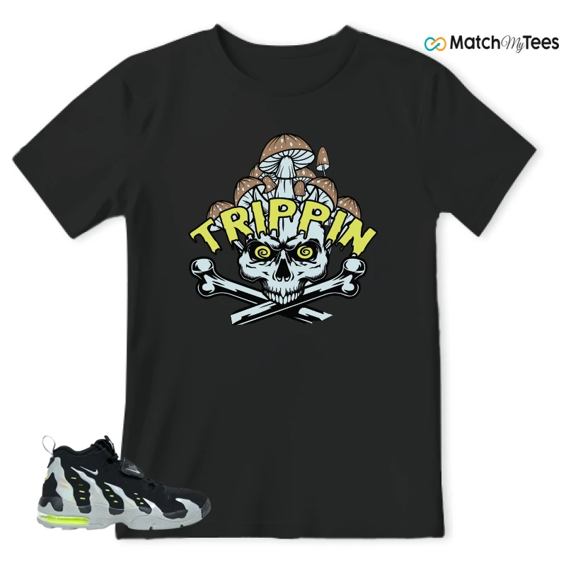 NIKE AIR DT MAX 96 BLACK MICA GREEN-VOLT SNEAKER Matching Tees t-shirt