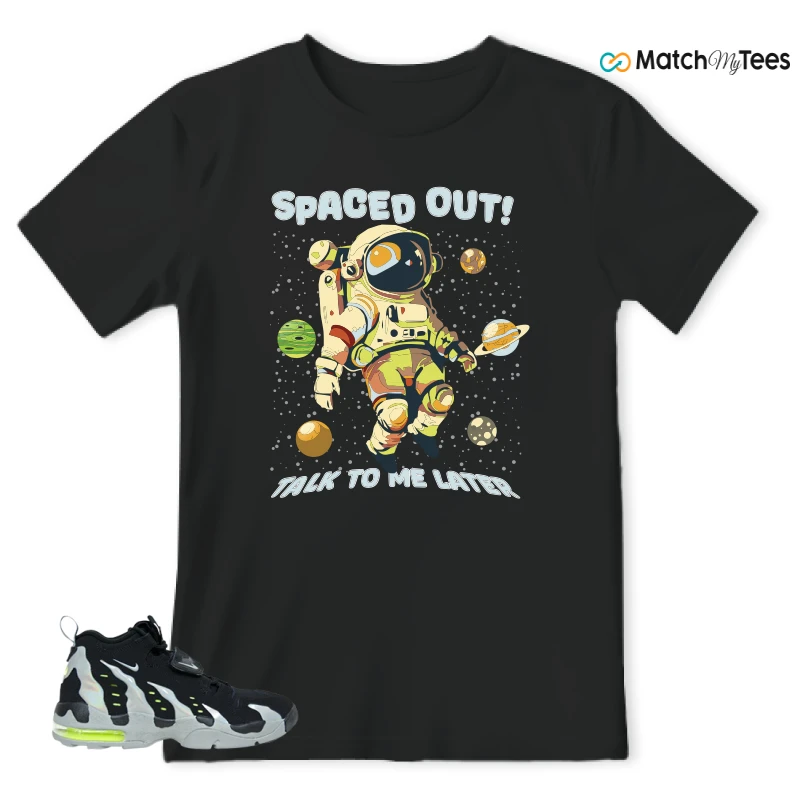 NIKE AIR DT MAX 96 BLACK MICA GREEN-VOLT SNEAKER Matching Tees T-shirt for Men