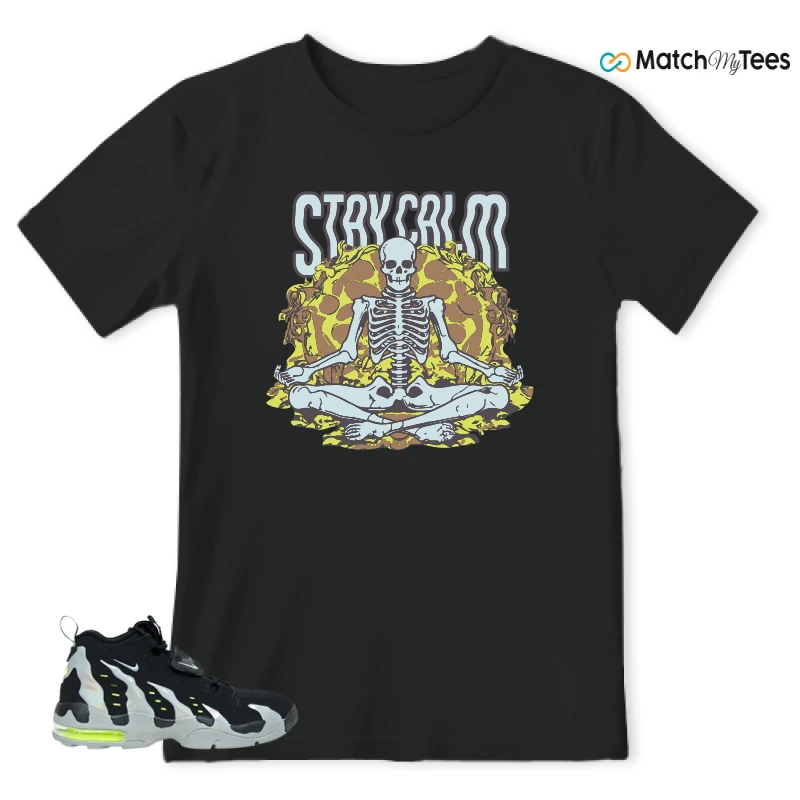 NIKE AIR DT MAX 96 BLACK MICA GREEN-VOLT SNEAKER Matching Tees t-shirt