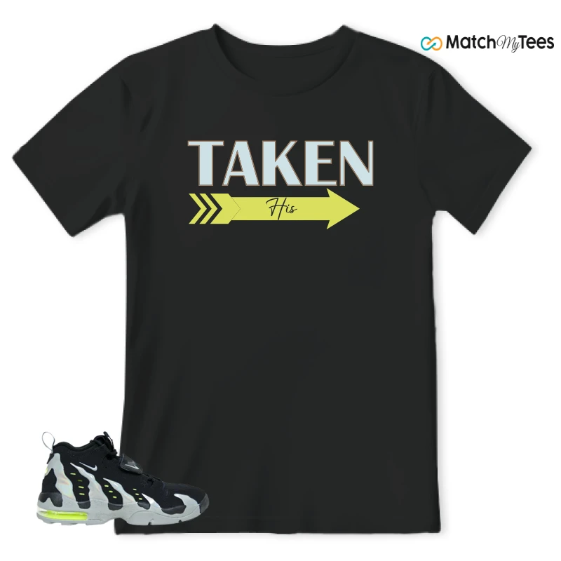 NIKE AIR DT MAX 96 BLACK MICA GREEN-VOLT SNEAKER Matching Tees t-shirt