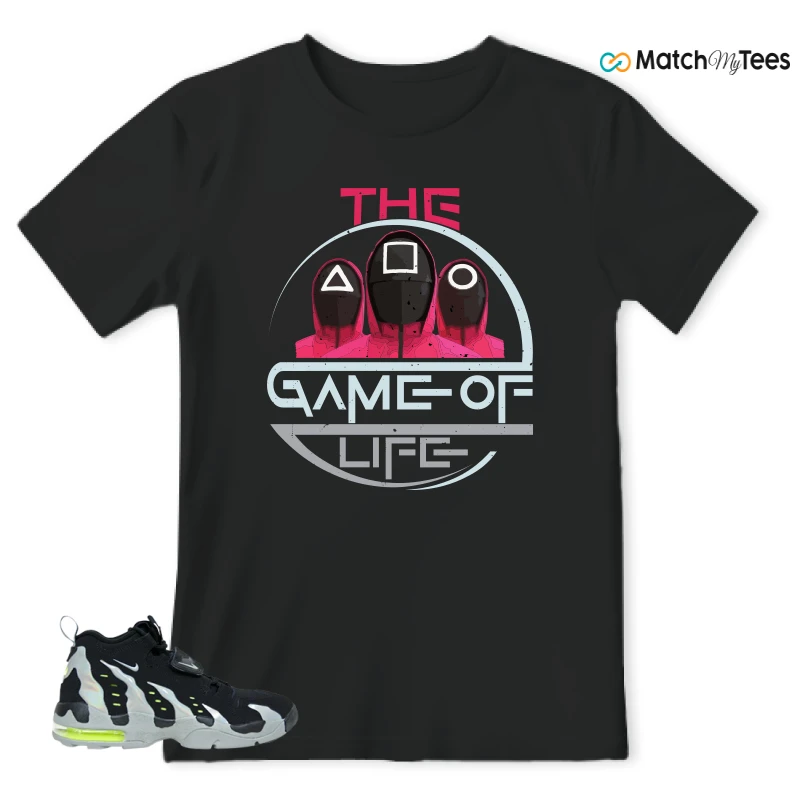 NIKE AIR DT MAX 96 BLACK MICA GREEN-VOLT SNEAKER Matching Tees t-shirt