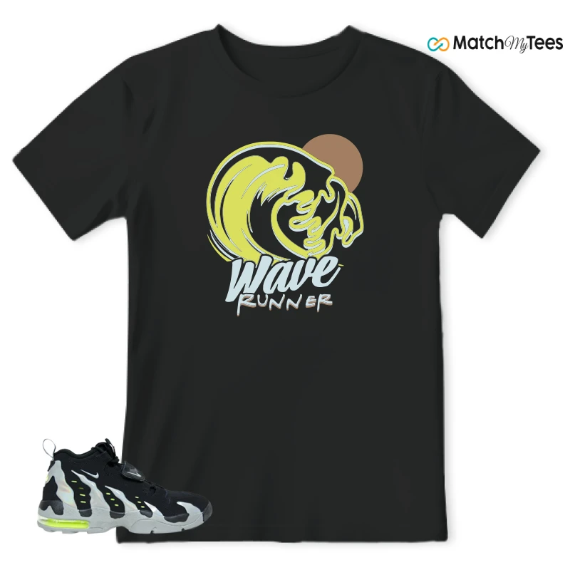 NIKE AIR DT MAX 96 BLACK MICA GREEN-VOLT SNEAKER Matching Tees t-shirt