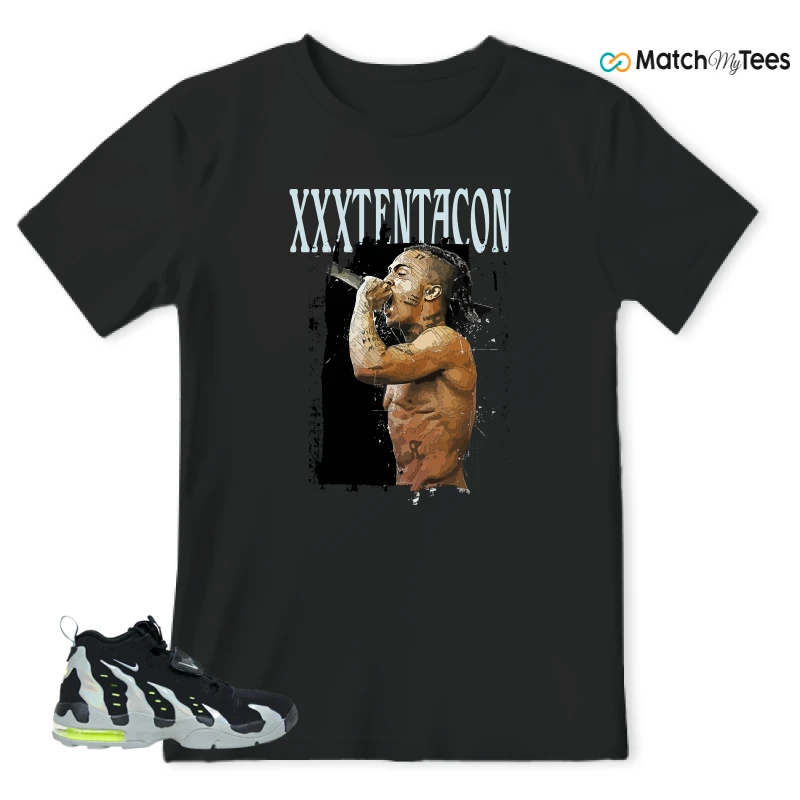 NIKE AIR DT MAX 96 BLACK MICA GREEN-VOLT SNEAKER Matching Tees t-shirt