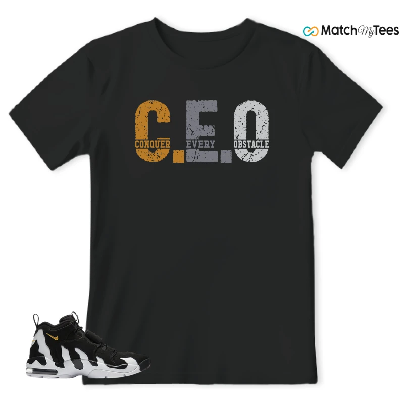 NIKE AIR DT MAX 96 BLACK VARSITY MAIZE SNEAKER Matching Tees t-shirt