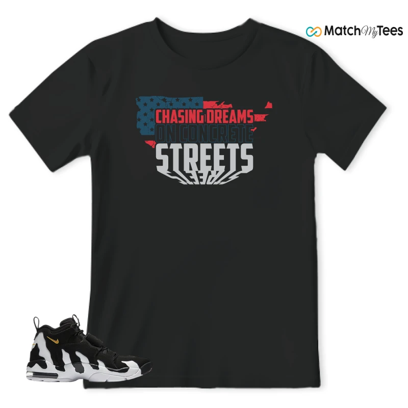 NIKE AIR DT MAX 96 BLACK VARSITY MAIZE SNEAKER Matching Tees t-shirt