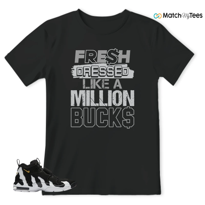 NIKE AIR DT MAX 96 BLACK VARSITY MAIZE SNEAKER Matching Tees t-shirt