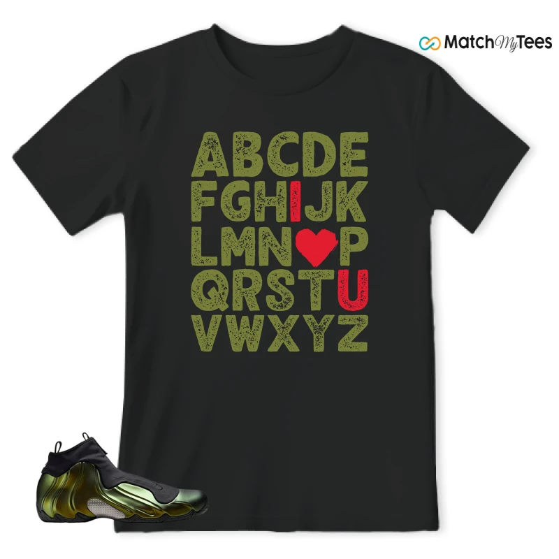 NIKE AIR FLIGHTPOSITE BLACK METALLIC GOLD SNEAKER Matching Tees t-shirt