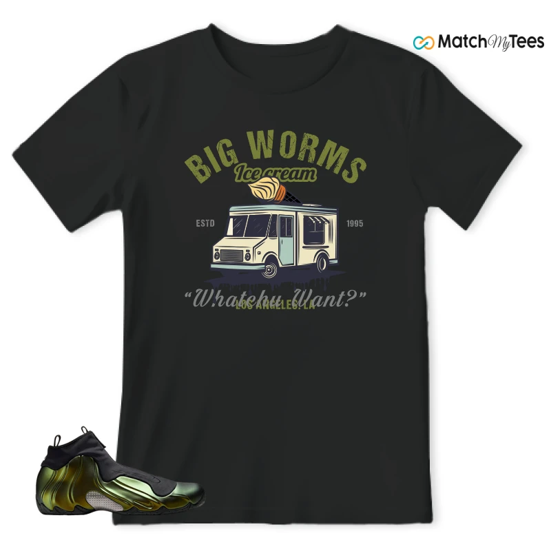 NIKE AIR FLIGHTPOSITE BLACK METALLIC GOLD SNEAKER Matching Tees t-shirt