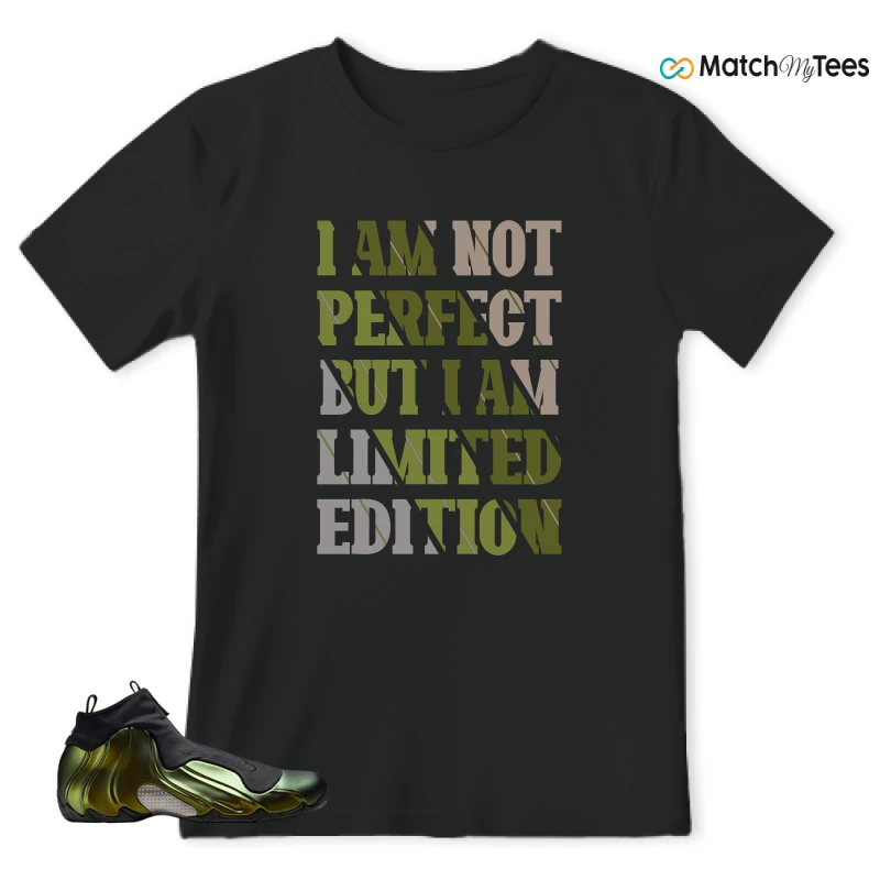 NIKE AIR FLIGHTPOSITE BLACK METALLIC GOLD SNEAKER Matching Tees t-shirt