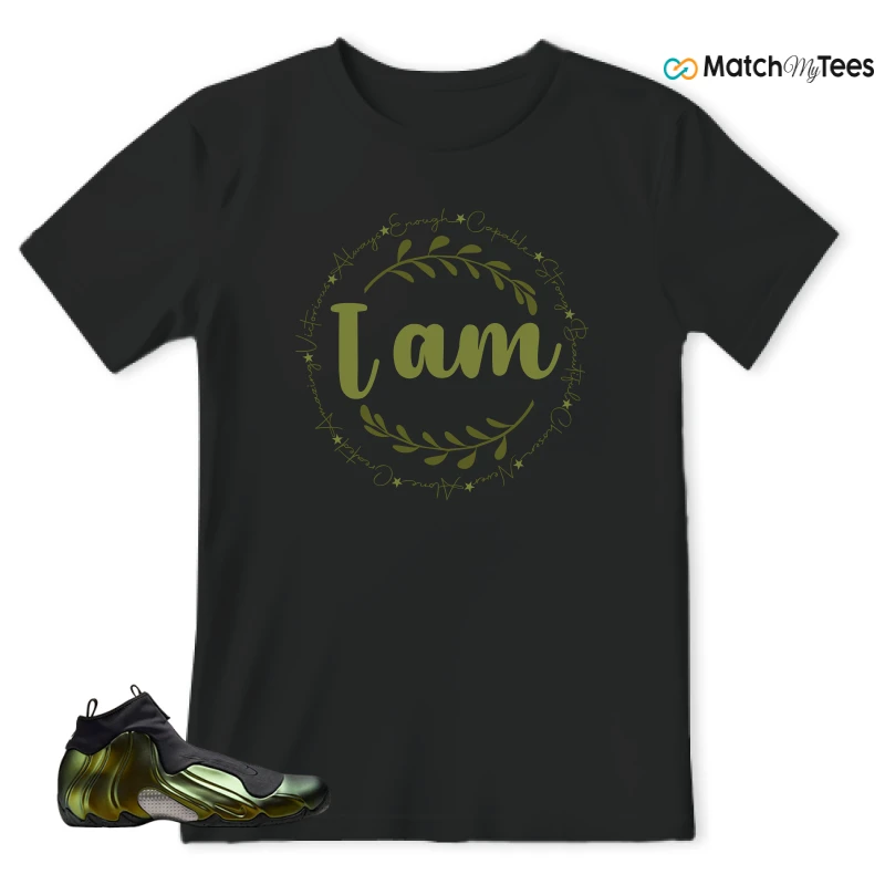 NIKE AIR FLIGHTPOSITE BLACK METALLIC GOLD SNEAKER Matching Tees t-shirt