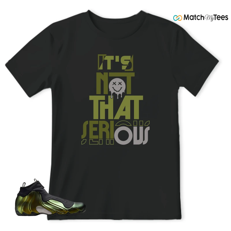 NIKE AIR FLIGHTPOSITE BLACK METALLIC GOLD SNEAKER Matching Tees t-shirt