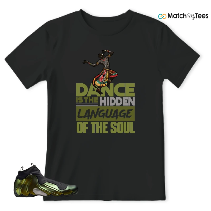 NIKE AIR FLIGHTPOSITE BLACK METALLIC GOLD SNEAKER Matching Tees t-shirt