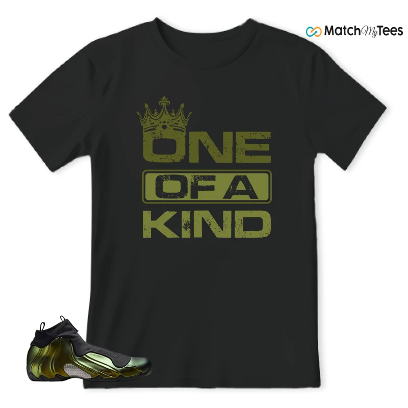 NIKE AIR FLIGHTPOSITE BLACK METALLIC GOLD SNEAKER Matching Tees t-shirt