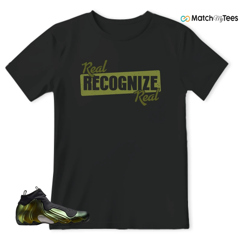 NIKE AIR FLIGHTPOSITE BLACK METALLIC GOLD SNEAKER Matching Tees t-shirt