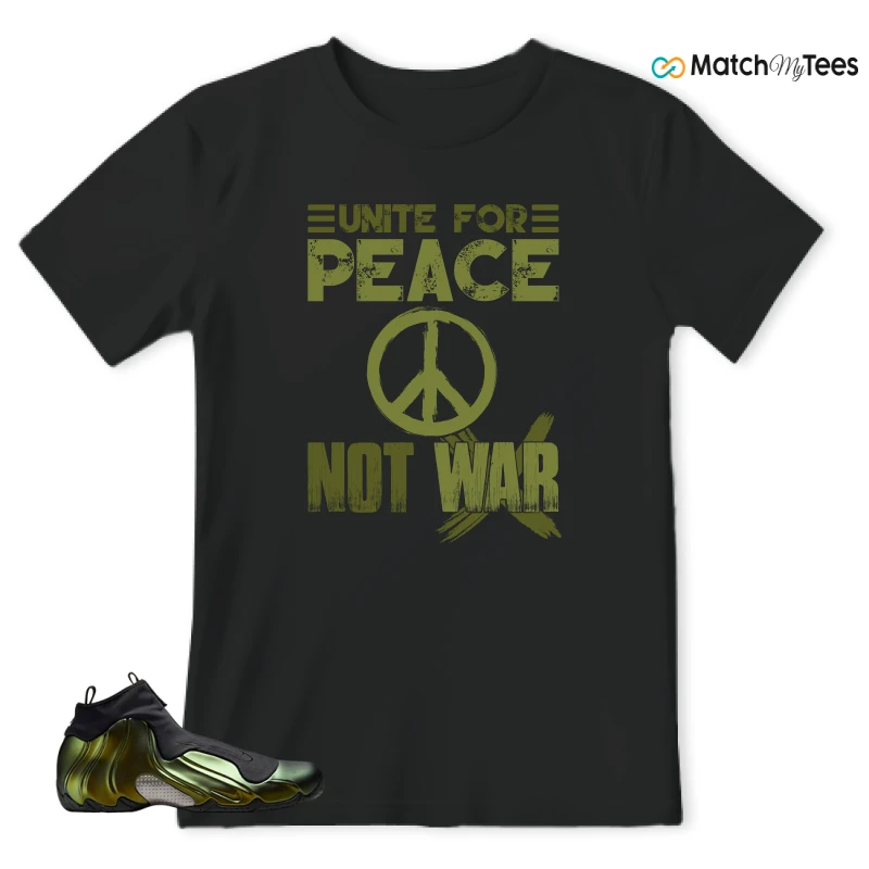 NIKE AIR FLIGHTPOSITE BLACK METALLIC GOLD SNEAKER Matching Tees t-shirt