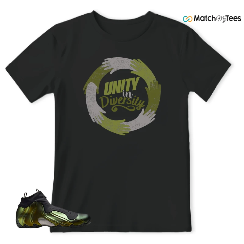 NIKE AIR FLIGHTPOSITE BLACK METALLIC GOLD SNEAKER Matching Tees t-shirt