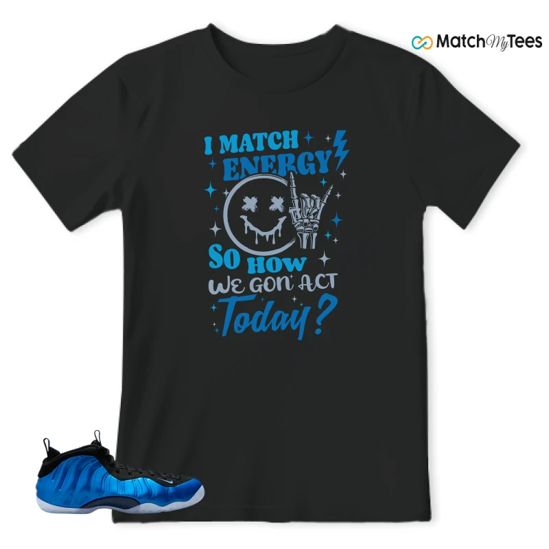NIKE AIR FOAMPOSITE ONE ROYAL 2024 SNEAKER Matching Tees t-shirt