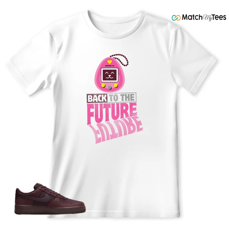 NIKE AIR FORCE 1 07 BURGUNDY CRUSH SNEAKER Matching Tees t-shirt