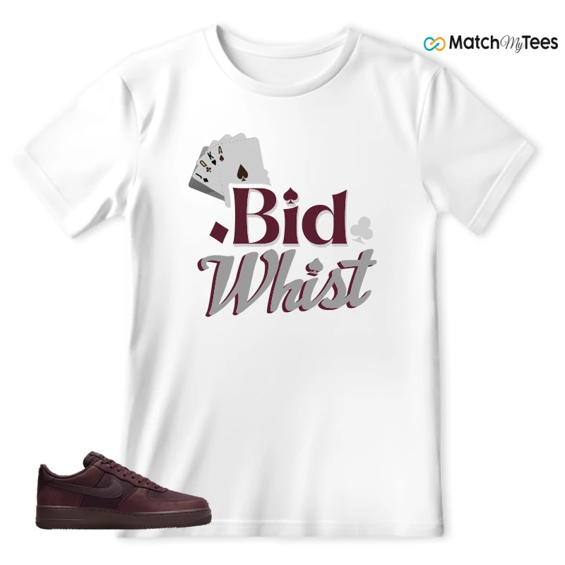 NIKE AIR FORCE 1 07 BURGUNDY CRUSH SNEAKER Matching Tees t-shirt