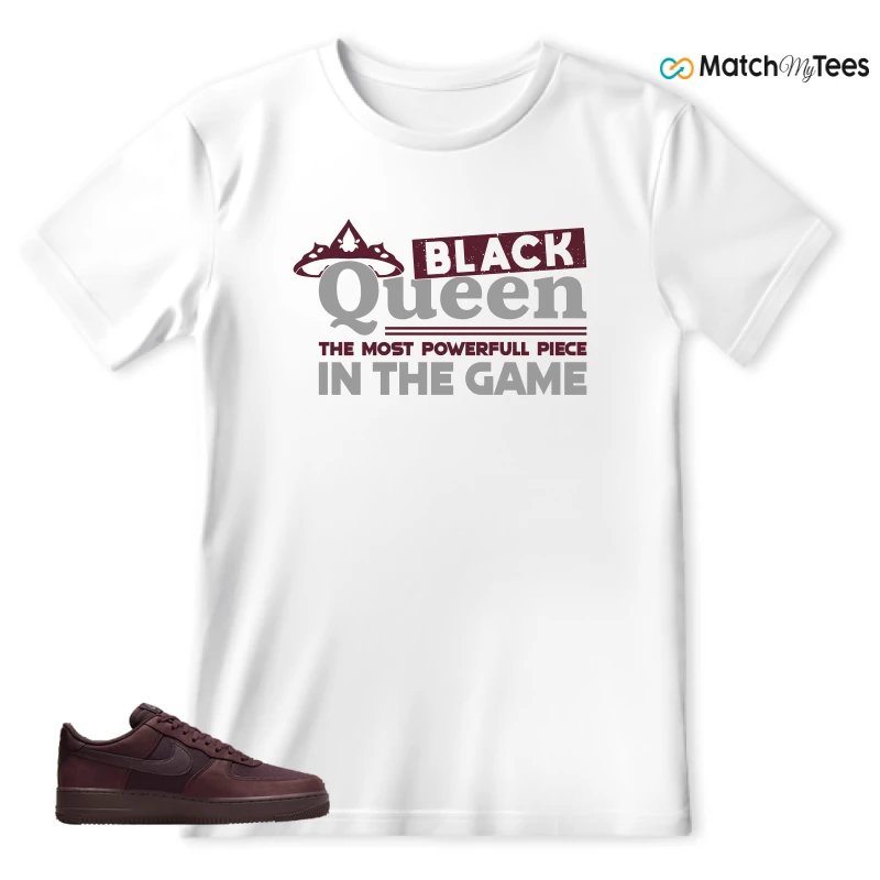 NIKE AIR FORCE 1 07 BURGUNDY CRUSH SNEAKER Matching Tees t-shirt