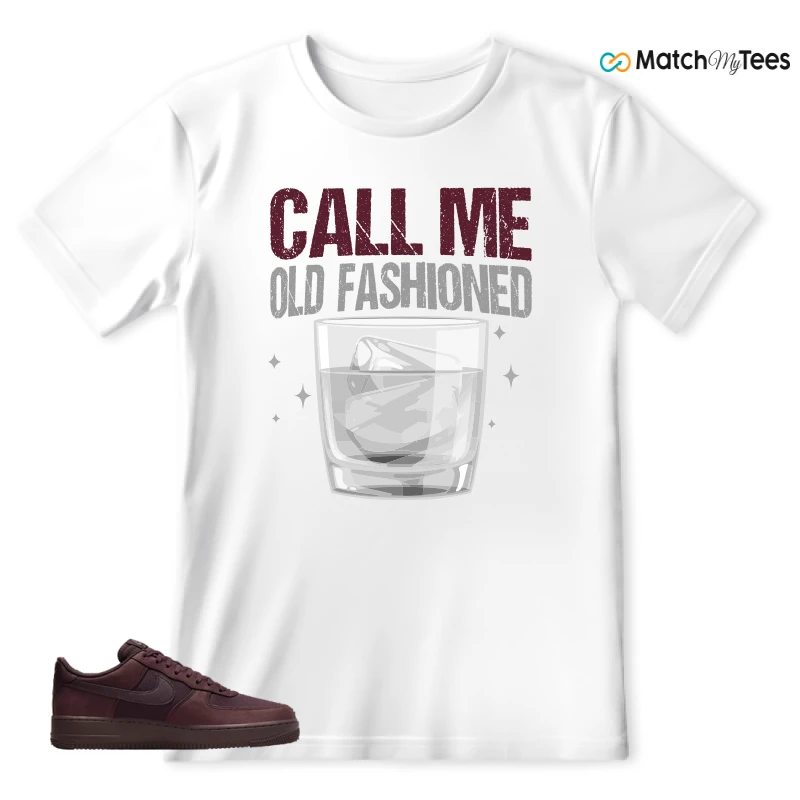NIKE AIR FORCE 1 07 BURGUNDY CRUSH SNEAKER Matching Tees t-shirt