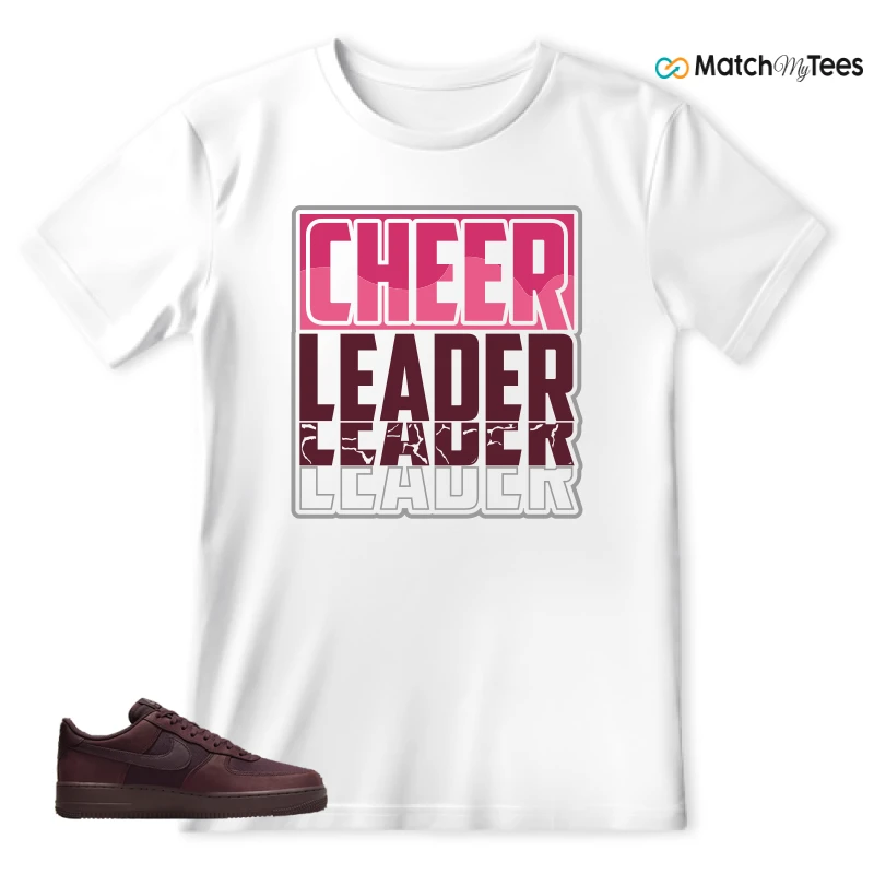 NIKE AIR FORCE 1 07 BURGUNDY CRUSH SNEAKER Matching Tees t-shirt