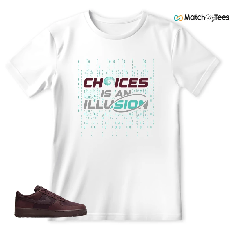 NIKE AIR FORCE 1 07 BURGUNDY CRUSH SNEAKER Matching Tees t-shirt