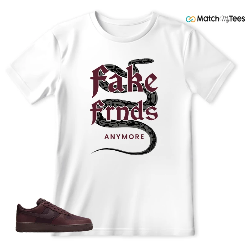 NIKE AIR FORCE 1 07 BURGUNDY CRUSH SNEAKER Matching Tees t-shirt