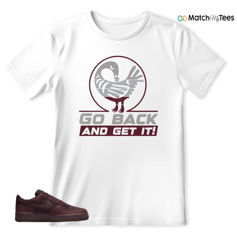 NIKE AIR FORCE 1 07 BURGUNDY CRUSH SNEAKER Matching Tees t-shirt