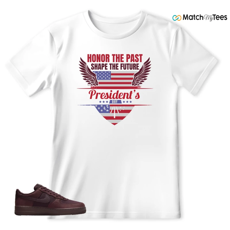 NIKE AIR FORCE 1 07 BURGUNDY CRUSH SNEAKER Matching Tees t-shirt