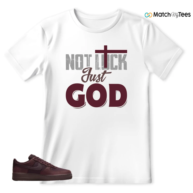 NIKE AIR FORCE 1 07 BURGUNDY CRUSH SNEAKER Matching Tees t-shirt