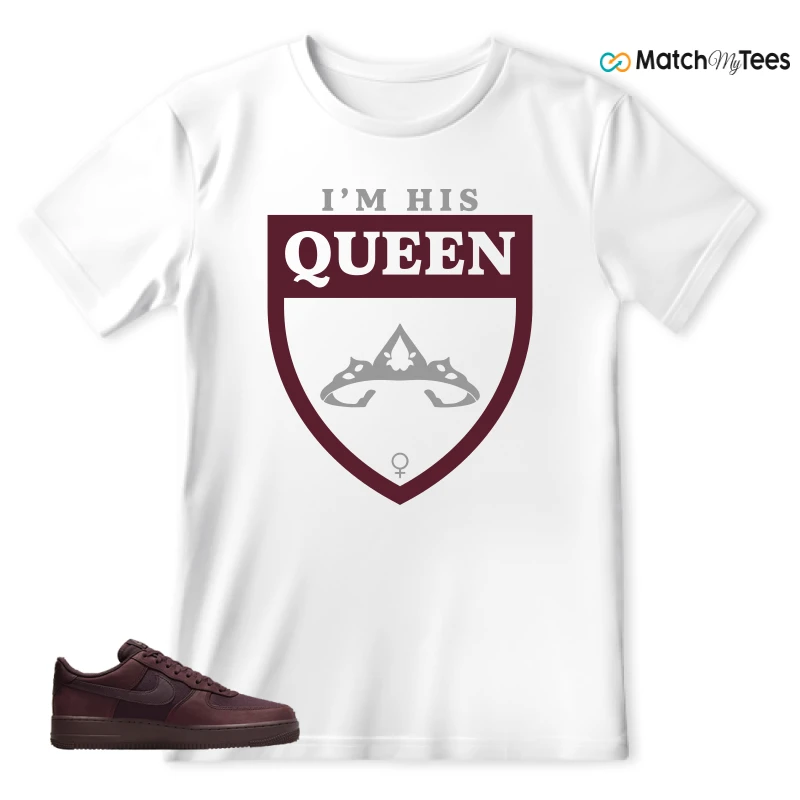 NIKE AIR FORCE 1 07 BURGUNDY CRUSH SNEAKER Matching Tees t-shirt