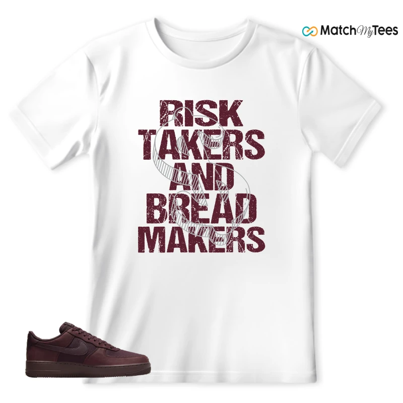 NIKE AIR FORCE 1 07 BURGUNDY CRUSH SNEAKER Matching Tees t-shirt