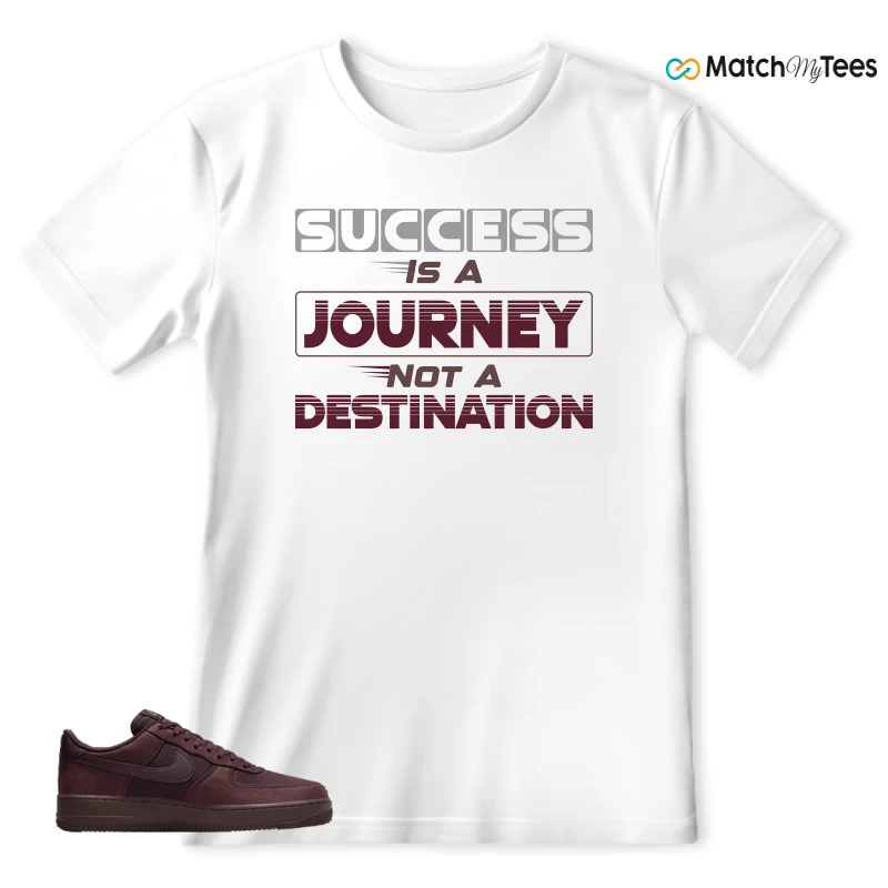 NIKE AIR FORCE 1 07 BURGUNDY CRUSH SNEAKER Matching Tees t-shirt