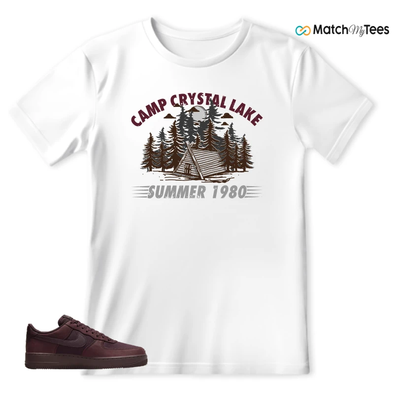 NIKE AIR FORCE 1 07 BURGUNDY CRUSH SNEAKER Matching Tees t-shirt