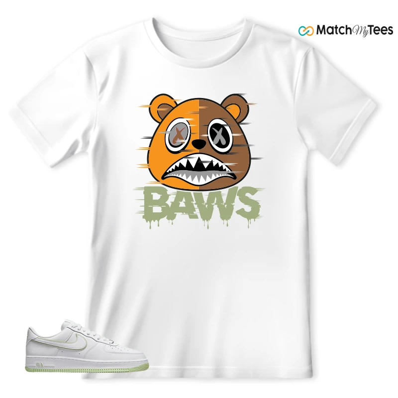 NIKE AIR FORCE 1 '07 HONEYDEW SNEAKER Matching Tees t-shirt
