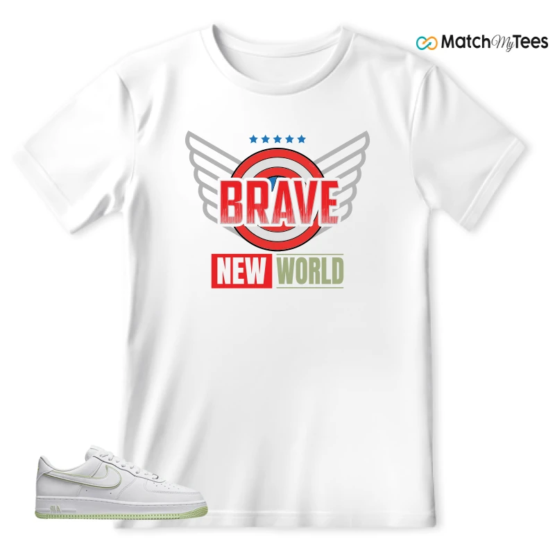 NIKE AIR FORCE 1 '07 HONEYDEW SNEAKER Matching Tees t-shirt