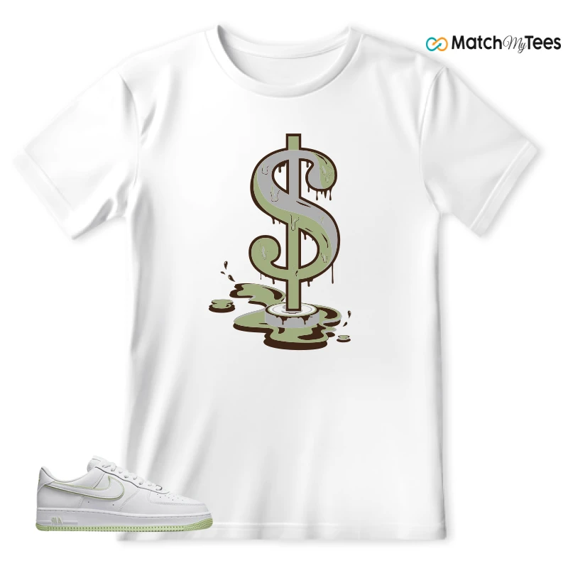 NIKE AIR FORCE 1 '07 HONEYDEW SNEAKER Matching Tees t-shirt