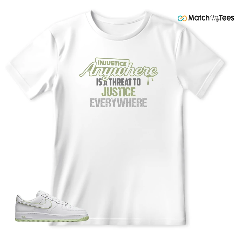 NIKE AIR FORCE 1 '07 HONEYDEW SNEAKER Matching Tees t-shirt