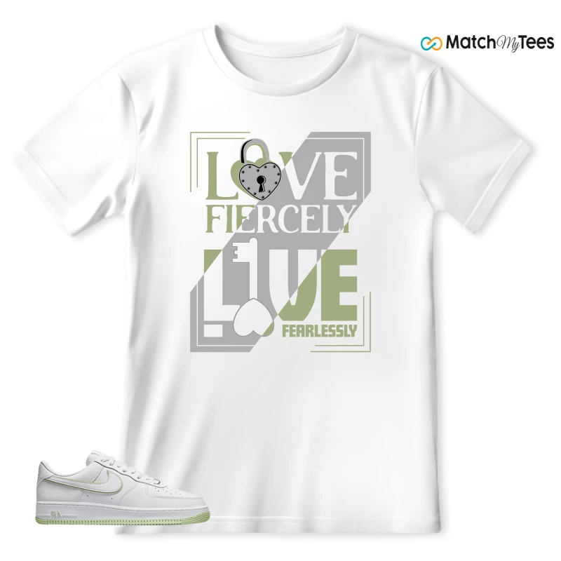 NIKE AIR FORCE 1 '07 HONEYDEW SNEAKER Matching Tees t-shirt